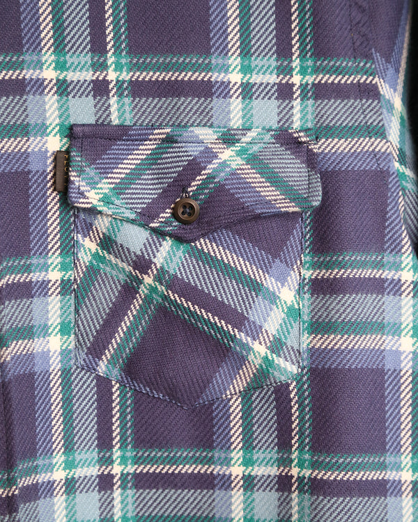 FLANELA XADREZ AZUL VERDE E BRANCO