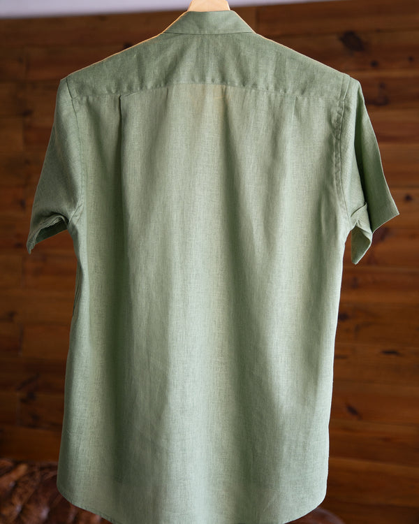 Camisa Manga Curta Verde Escuro
