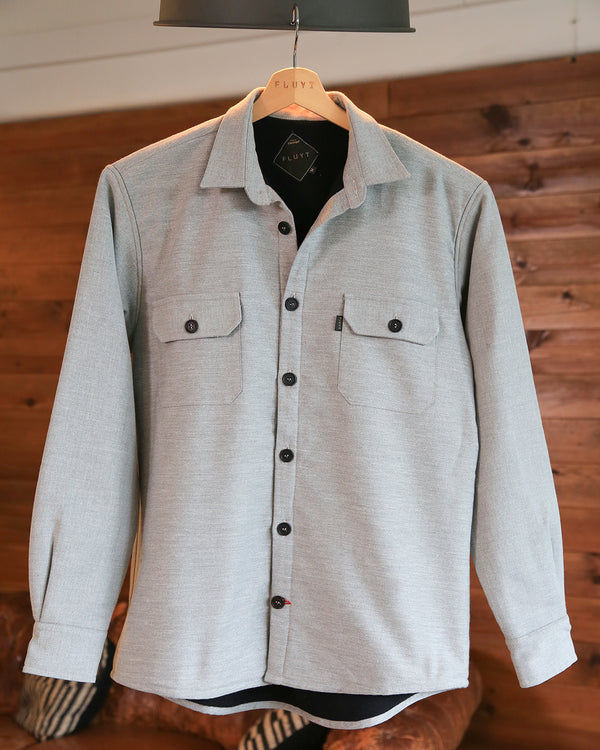 Grey Overshirt with polar lining