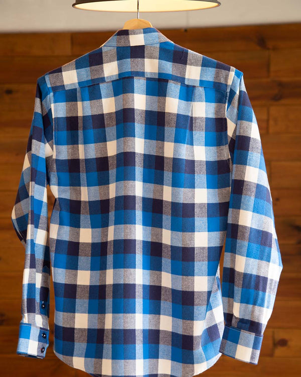 Blue and White Checkered Flannel