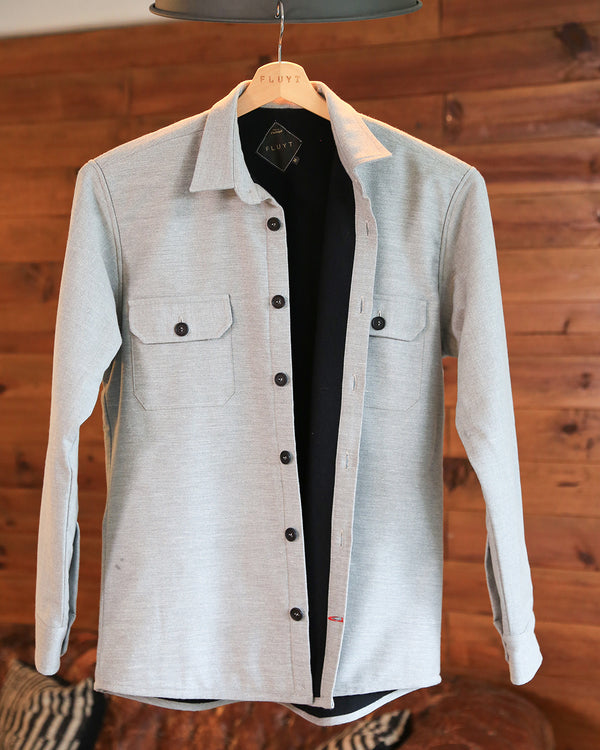 Grey Overshirt with polar lining
